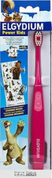 Elgydium Ηλεκτρική Οδοντόβουρτσα Power Kids σε Χρώμα Ice Age Pink για 4+ χρονών