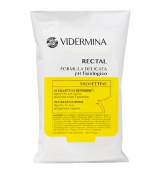 Epsilon Health Vidermina Rectal Cleansing Wipes 15 Τεμάχια