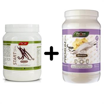 Prevent ΠΑΚΕΤΟ ΠΡΟΣΦΟΡΑΣ Start Slim 450gr Vanilla & Premium Slim 581gr Vanilla