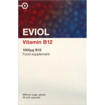 Eviol Vitamin B12 (1000μg) Food Supplement 30caps