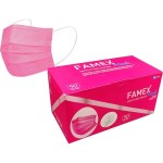 Famex Χειρουργικές Μάσκες 50τμχ Ροζ