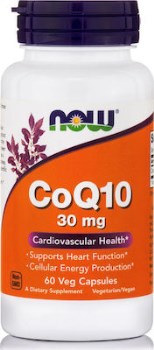 Now Foods CoQ10 30mg 60 φυτικές κάψουλες