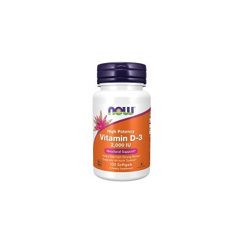 Now Foods Vitamin D-3 2000 IU 120 μαλακές κάψουλες
