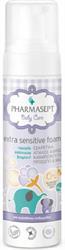 Pharmasept Baby Extra Sensitive Foam 200ml – Ήπιος Αφρός Καθαρισμού για Ευαίσθητο Βρεφικό Δέρμα με Αλόη & Πανθενόλη