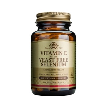 Solgar Vitamin E with Yeast Free Selenium 50veg.caps