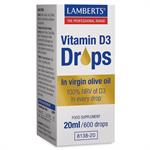 LAMBERTS VITAMIN D3 DROPS 20ML