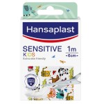 Hansaplast Sensitive Kids, Αυτοκόλλητο Επίθεμα για Παιδιά Με Ζώα - 1m X 6cm