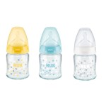 Nuk First Choice Μπιμπερό Temperature Control Γυάλινο Σιλικόνης 120ml