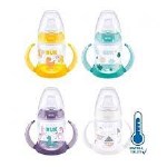 Nuk Μπιμπερό First Choice Learner Bottle Σιλικόνης Με Δύο Λαβές Temp. Control 150ml