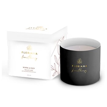 Power Health Fleriana Aromatherapy Warm & Cozy Natural Candle Αρωματικό Κερί Χώρου, 235ml