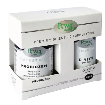 Power Health Platinum PROMO Probiozen 15 ταμπλέτες & Vitamin D3 2000IU 20 ταμπλέτες
