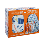 Intermed Luxurious White Summer Backpack + Face Cream SPF50 75 ml + Sunscreen Body Cream SPF30 200 ml + After Sun Cooling Gel 150 ml