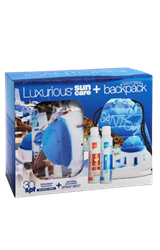 Promo Santorini Sun Care Antioxidant Sunscreen Invisible Spray SPF30 200ml & Hydrating Antioxidant Mist 200ml & Santorini Backpack