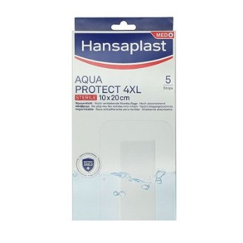 Hansaplast Aqua Protect 4XL Sterile Μεγάλα Αδιάβροχα Αυτοκόλλητα Επιθέματα 10x20cm, 5τμχ