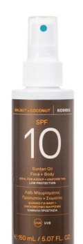 Korres Λάδι Μαυρίσματος Προσώπου & Σώματος SPF10 150ml