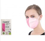 Famex FFP2 Ενηλίκων 10 τεμάχια - ΡΟΖ
