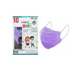 Famex Mask Kids Παιδικές Μάσκες Προστασίας Λιλά FFP2 NR 10τμχ