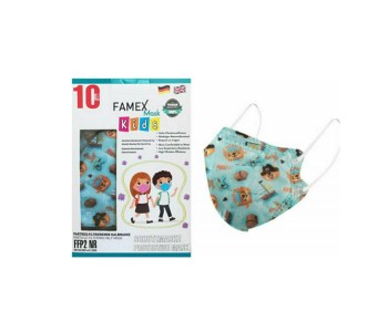 Famex Mask Kids Παιδικές Μάσκες Προστασίας μιας Χρήσης FFP2 NR Pirates 10 Τεμάχια