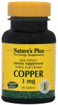 Nature's Plus Copper 3mg, 90 Tαμπλέτες