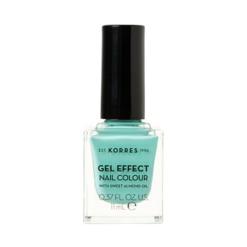 Korres Gel Effect Gloss Βερνίκι Νυχιών Μακράς Διαρκείας 98 Aquatic Turquoise 11ml