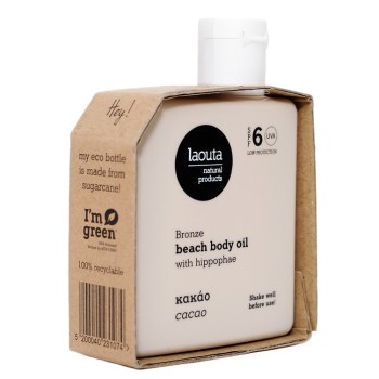 Laouta Bronze beach body oil with hippophae Κακάο 100ml