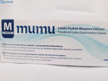 Mumu Γάντια Latex Medium 100τμχ