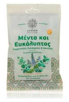 Garden Καραμέλες για το Λαιμό Μέντα & Ευκάλυπτος 60gr