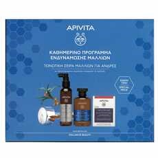 APIVITA Σετ Rescue Hair Loss Kit, Men's Tonic Shampoo - 250ml & Hair Loss Lotion - 150ml & Caps For Hair - 30caps