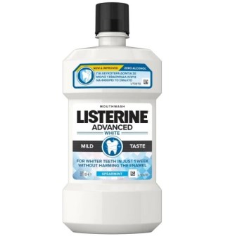 Listerine Advanced White Στοματικό Διάλυμα με Ήπια Γεύση 500ml