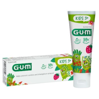 Gum Kids Promo Παιδική Οδοντόκρεμα Με Γεύση Φράουλα Για Παιδιά 3+ Ετών, 50ml+ ΔΩΡΟ 50ml