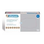 Karabinis Medical Alfashield Γάντια Λάτεξ Χωρίς Πούδρα σε Λευκό Χρώμα Large100τμχ