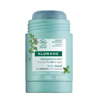 Klorane Aquatique Menthe Μάσκα Προσώπου για Καθαρισμό σε Στικ για Μικτό-Λιπαρό Δέρμα 25gr