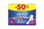 Always Promo (-50%) Ultra Platinum Day & Night (Μέγεθος 3) Σερβιέτες Με Φτερά, 6τεμ