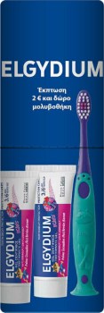 Elgydium Οδοντόκρεμα Kids Promo Pack 50ml με Γεύση Κόκκινα Φρούτα για 2+ χρονών