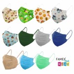 Famex Μάσκα Προστασίας FFP2 NR Boy Mix για Παιδιά 10τμχ
