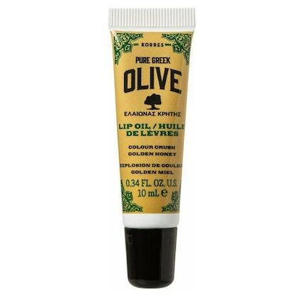 Korres Pure Greek Olive Lip Oil Color Crush Lip Oil με Χρώμα Golden Honey 10ml