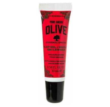 Korres Pure Greek Olive Lip Oil Color Crush Lip Oil με Χρώμα Pink Orchid 10ml