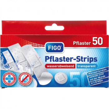 Wound dressing strips αδιάβροχα 50 τεμάχια 4 μεγεθών