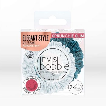 Invisibobble Sprunchie Slim Πράσινο-Γκρι του Πάγου 2τμχ