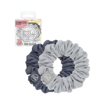 Invisibobble Sprunchie Slim Rurik Ανοιχτό & Σκούρο Γκρι 2τμχ