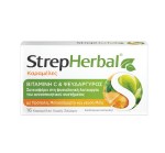 StrepHerbal Καραμέλες Βιταμίνη C & Ψευδάργυρος με Μέλι 16τμχ