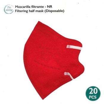Tiexiong Filtering Half Μάσκα Προστασίας FFP2 NR BFE >95% για Παιδιά σε Κόκκινο χρώμα 20τμχ