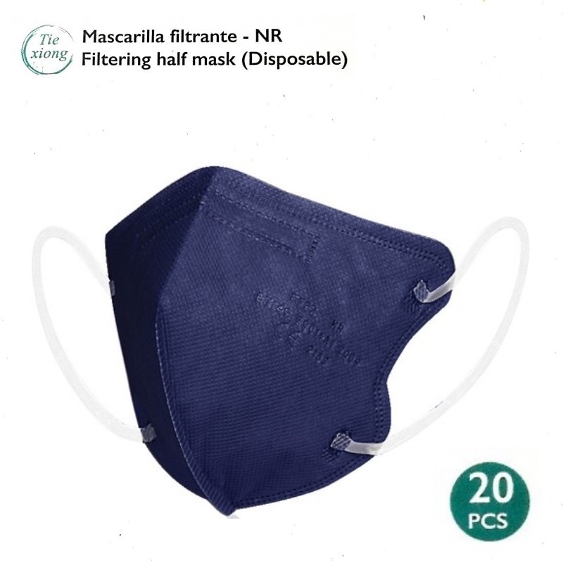 Tiexiong Filtering Half Μάσκα Προστασίας FFP2 NR BFE >95% για Παιδιά σε Μπλε χρώμα 20τμχ