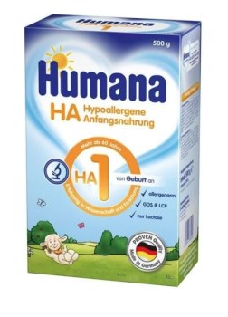 HUMANA HA 1 Υποαλλεργικό Γάλα για Βρέφη απο τη γέννηση έως τον 6ο μήνα 500gr