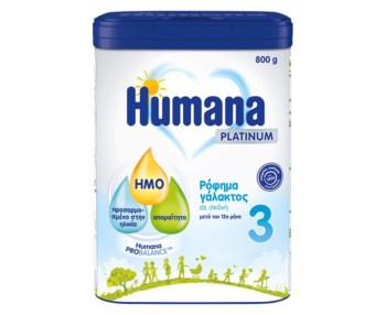 Humana Platinum 3 Ρόφημα Γάλακτος σε Σκόνη 12m+, 800gr
