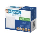 Alfashield Αποστειρωμένη Γάζα 15cm x 30cm, 12τεμάχια