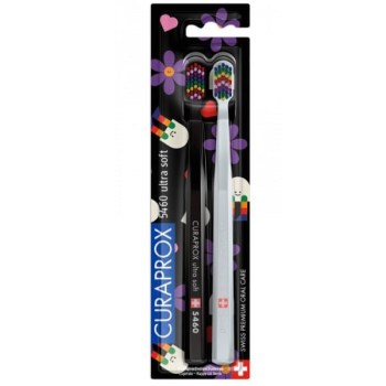 Curaprox CS 5460 Duo Ultra Soft Happy Lil Teeth Edition 2022 Οδοντόβουρτσα Πολύ Μαλακή, 2τεμ