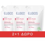 Eubos Promo 2+1 Δώρο Basic Care Refill Red Βασική Φροντίδα Υγρό Καθαρισμού, 400ml