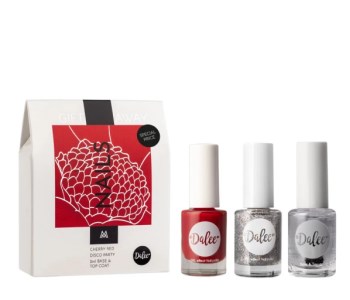 Medisei Dalee Promo Nails Cherry Red 12ml, Disco Party 12ml, Base & Top Coat 2in1 12ml