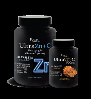 Power Health Power of Nature Sport Series ULTRA ZN 60tabs+ C + Δώρο Ultra Vit-C500mg 20tabs